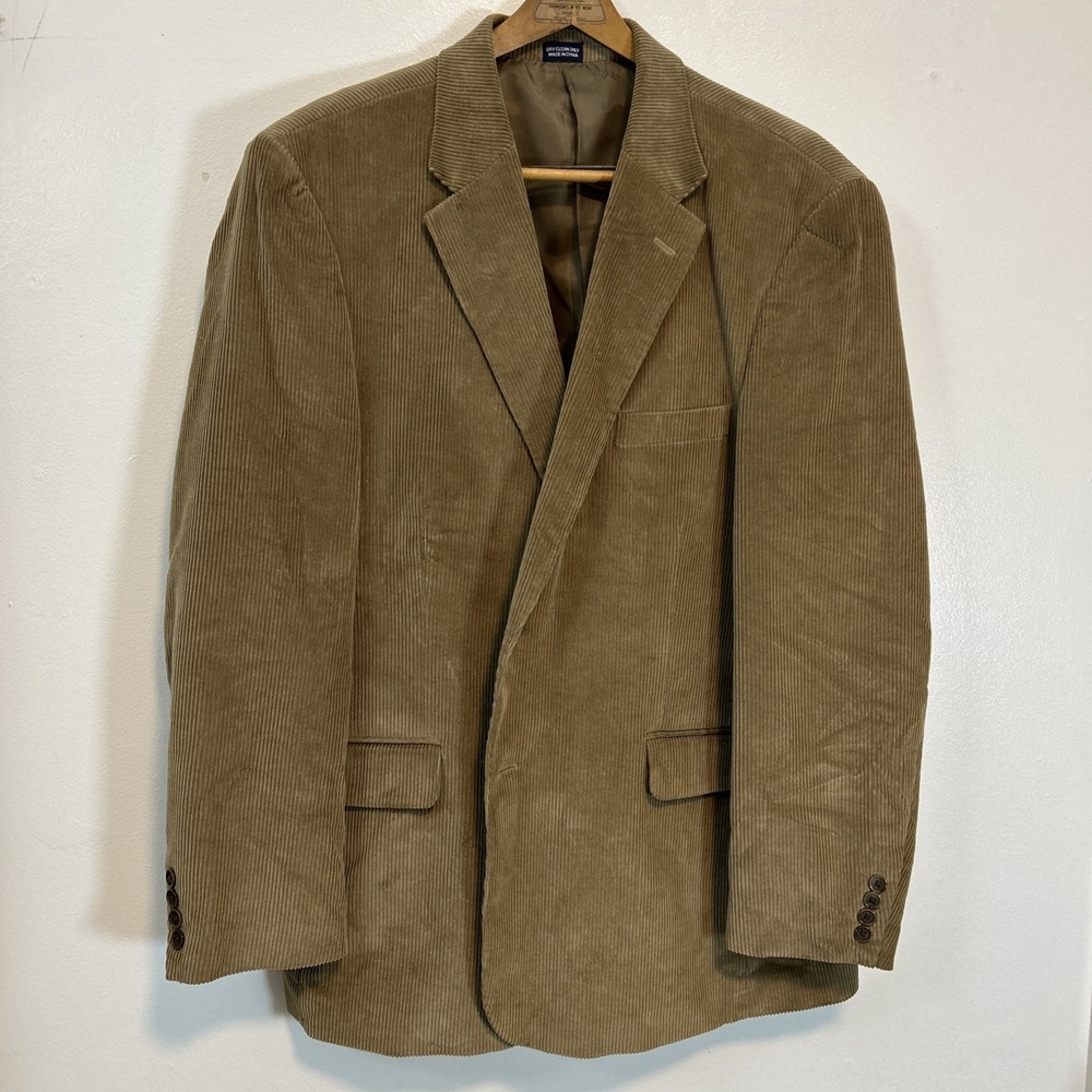 Meeting Street Men 48R Corduroy‎ 100% Cotton 2-Button Blazer Jacket 3898